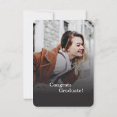 Graduationspartei Foto Collage Grad 2024 Einladung (Rückseite)