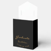 Graduationspartei Graduate Black Gold 2025 Geschenkschachtel (Geöffnet)