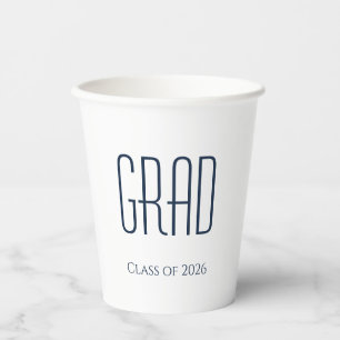 Graduationspartei-Klasse von 2025 Minimalistisch Pappbecher