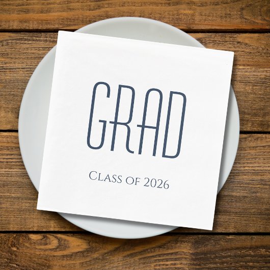 Graduationspartei-Klasse von 2025 Minimalistisch Serviette