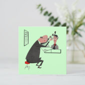 Graduationspartei oder Einladung des Optometristen (Stehend Vorderseite)