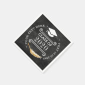 Graduationspartei Retro Chalkboard Klasse 2020 Serviette (Ecke)