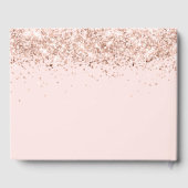 Graduationspartei Rosa Rosengold 2025 Gästebuch (Rückseite)