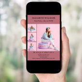 Graduationspartei Rose Gold Foto Collage Einladung