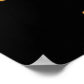 Graduationspartei Schwarzes Gold Absolvent 2022 Poster (Ecke)