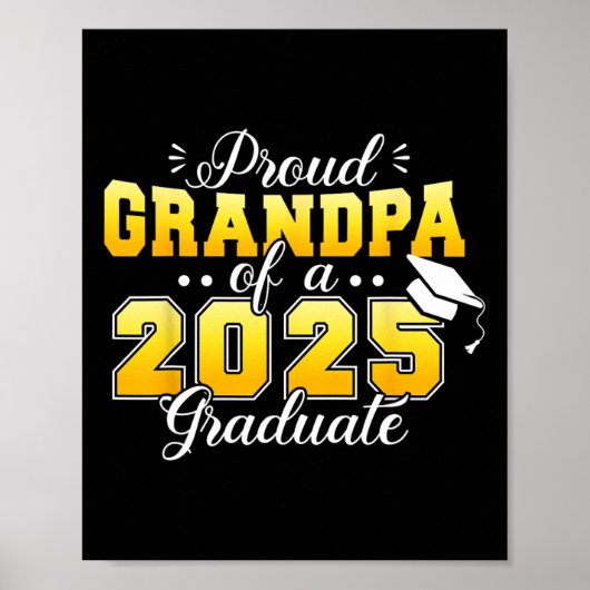 Graduationspartei stolz Großvater mit einer Cl von Poster (Vorne)