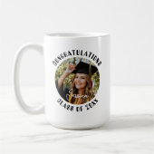 Graduationspartei Süßes Personalisiertes Foto und Kaffeetasse (Links)