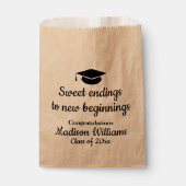 Graduationspartei Sweet Ending Leckerei Taschen Ge Geschenktütchen (Vorderseite)