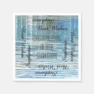 Graduationspartei - Wiederholungsnamenspapier Serviette