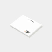 Graduationsstufe und Diplomklasse 20XX Post-it Klebezettel (angewinkelt)