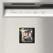 Graduieren Sie das Black Gold Cap Foto. Magnet (In Situ (Geschirrspüler))