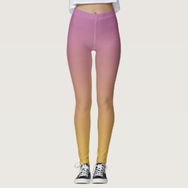 Graduierend Lila & Gold Leggings