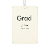 Graduiern Name Glückwunsch Datum Jahrestext Autolufterfrischer (Rückseite)