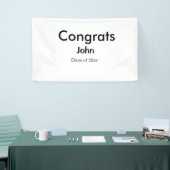 Graduiern Name Glückwunsch Datum Jahrestext Banner (Messeveranstaltung)