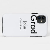 Graduiern Name Glückwunsch Datum Jahrestext Case-Mate iPhone Hülle (Rückseite (Horizontal))