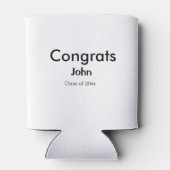 Graduiern Name Glückwunsch Datum Jahrestext Dosenkühler (Rückseite)