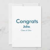 Graduiern Name Glückwunsch Datum Jahrestext Einladung (Rückseite)