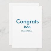 Graduiern Name Glückwunsch Datum Jahrestext Einladung (Vorne/Hinten)