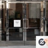 Graduiern Name Glückwunsch Datum Jahrestext Fensteraufkleber (Büro Tür)