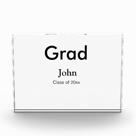 Graduiern Name Glückwunsch Datum Jahrestext Fotoblock (Vorderseite)