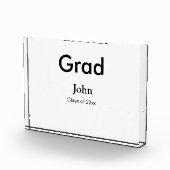 Graduiern Name Glückwunsch Datum Jahrestext Fotoblock (Rechts)