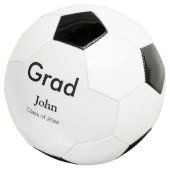 Graduiern Name Glückwunsch Datum Jahrestext Fußball (Dreiviertel)