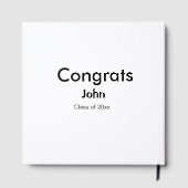 Graduiern Name Glückwunsch Datum Jahrestext Gästebuch (Rückseite)