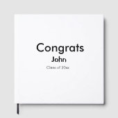 Graduiern Name Glückwunsch Datum Jahrestext Gästebuch (Vorderseite)