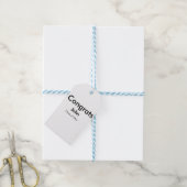 Graduiern Name Glückwunsch Datum Jahrestext Geschenkanhänger (Mit Garn)