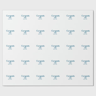 Graduiern Name Glückwunsch Datum Jahrestext Geschenkpapier