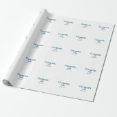 Graduiern Name Glückwunsch Datum Jahrestext Geschenkpapier (Ungerollt)
