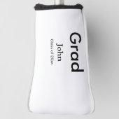 Graduiern Name Glückwunsch Datum Jahrestext Golf Headcover (Rotieren 90)