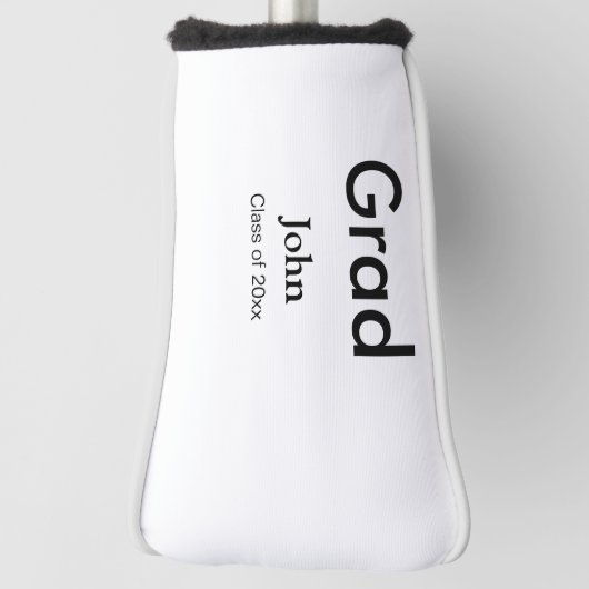 Graduiern Name Glückwunsch Datum Jahrestext Golf Headcover (Rotieren 90)