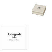 Graduiern Name Glückwunsch Datum Jahrestext Gummistempel (Stempel)