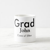 Graduiern Name Glückwunsch Datum Jahrestext Kaffeetasse (Mittel)