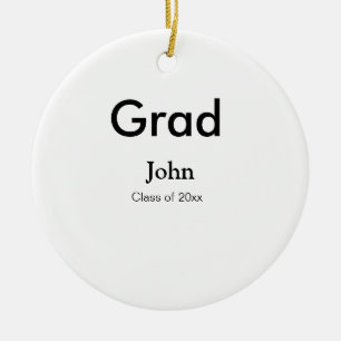 Graduiern Name Glückwunsch Datum Jahrestext Keramik Ornament