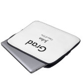 Graduiern Name Glückwunsch Datum Jahrestext Laptopschutzhülle (Vorne Knopf)