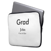 Graduiern Name Glückwunsch Datum Jahrestext Laptopschutzhülle (Vorderseite Links)