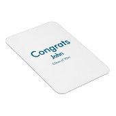 Graduiern Name Glückwunsch Datum Jahrestext Magnet (Rechte Seite)