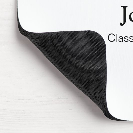 Graduiern Name Glückwunsch Datum Jahrestext Mousepad (Ecke)
