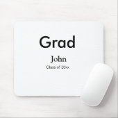 Graduiern Name Glückwunsch Datum Jahrestext Mousepad (Mit Mouse)