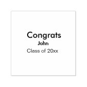 Graduiern Name Glückwunsch Datum Jahrestext Permastempel (Design)