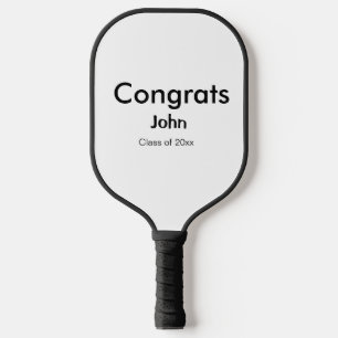 Graduiern Name Glückwunsch Datum Jahrestext Pickleball Schläger