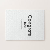 Graduiern Name Glückwunsch Datum Jahrestext Puzzle (Horizontal)