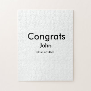 Graduiern Name Glückwunsch Datum Jahrestext Puzzle