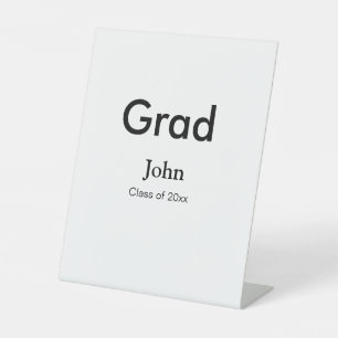 Graduiern Name Glückwunsch Datum Jahrestext Sockelschild