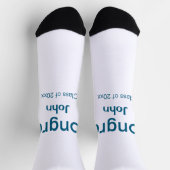 Graduiern Name Glückwunsch Datum Jahrestext Socken (Oben)