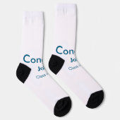 Graduiern Name Glückwunsch Datum Jahrestext Socken (Rechts)