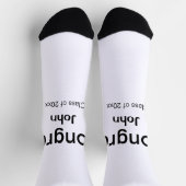 Graduiern Name Glückwunsch Datum Jahrestext Socken (Oben)
