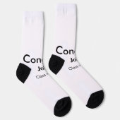 Graduiern Name Glückwunsch Datum Jahrestext Socken (Rechts)
